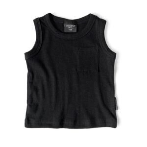 Little Bipsy Black Ribbed Tank Top Size 3-6 Months